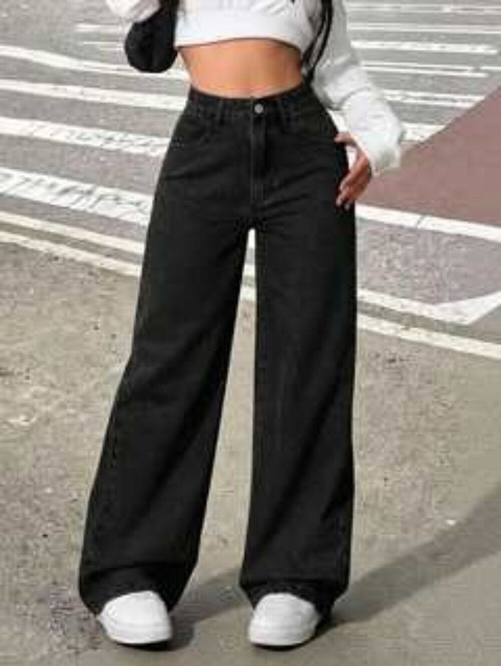 Shein Size Small/4 Black Cotton Blend Jeans